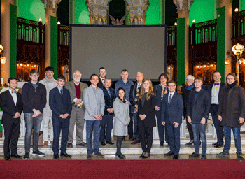 Canadian International Organ Competition candidates and jury (photo credit: Joe Alvoeiro)