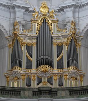 1755 Gottfried Silbermann organ, Hofkirche, Dresden, Germany