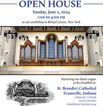 Parsons Pipe Organ Builders open house