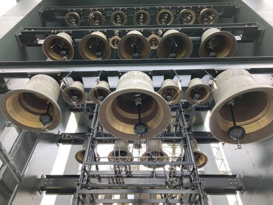 Reinstalled bells of the carillon (photo credit: Luc Rombouts)