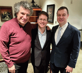 Conductor Giancarlo Guerrero, organist Paul Jacobs, and composer Wayne Oquin