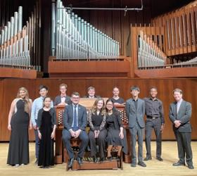 Student performers with Paul Jacobs for June 9 Juilliard concert at Lincoln Center