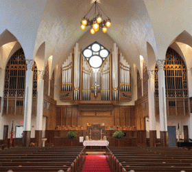 Rendering, Létourneau Pipe Organs Opus 139, Marvin United Methodist Church, Tyler, Texas