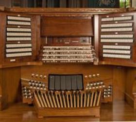 Aeolian organ console, Longwood Gardens 