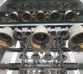 Reinstalled bells of the carillon (photo credit: Luc Rombouts)