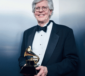Robert Simpson with Grammy Award (photo by Robby Klein)