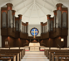 St. George’s Episcopal Church, Nashville, Tennessee, rendering of Buzard organ façade