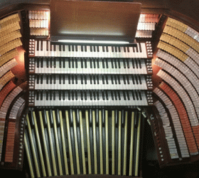 U.S. Military Academy, West Point, NY, Cadet Chapel organ console