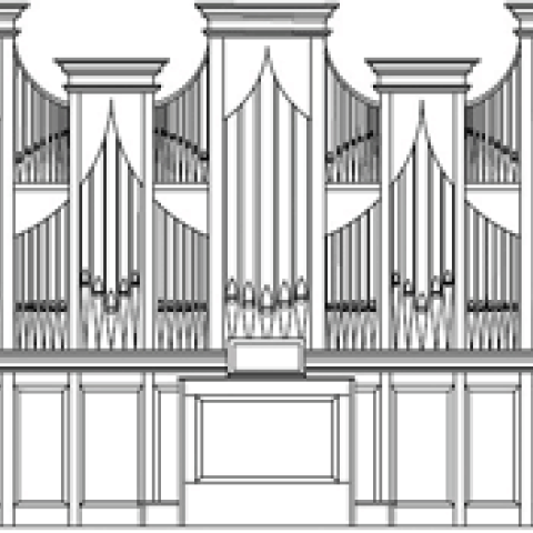 Rendering of Saint John’s Abbey Organ Builders Opus 1, St. Michael the Archangel Catholic Church, Leawood, Kansas