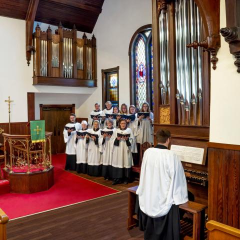 Choir singing