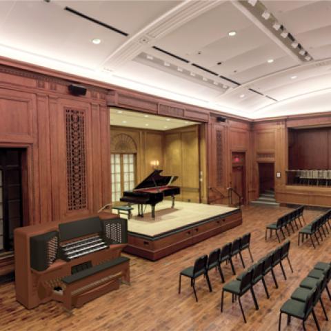 Rendering of Dobson Pipe Organ Builders Opus 100, Curtis Institute of Music