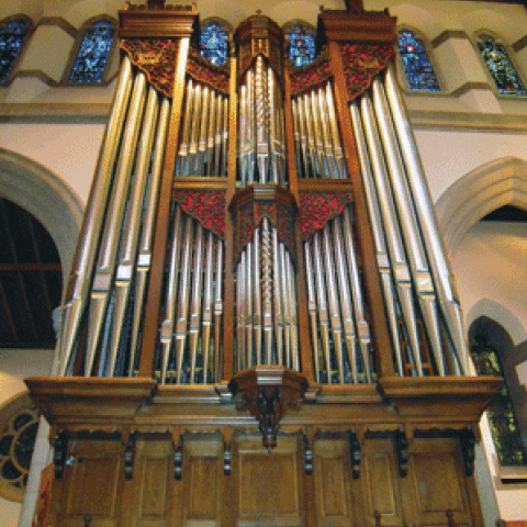 Cathedral Church of St. Paul, Detroit, Michigan, Pilzecker organ (photo credit: Christian Hooker)