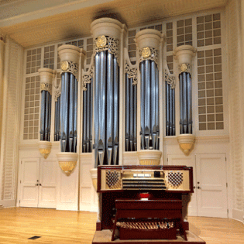 Casavant organ in Whitley Auditorium