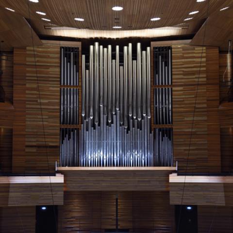 Grenzing organ, Radio France, Paris, France (photo credit: Christophe Abramowitz)