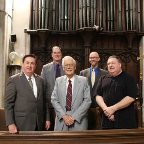 David Billings, Alan Lewis, Charles Huddleston Heaton, Edward Alan Moore, and Peter Luley