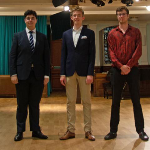 Charles Francis, Jonas Schauer, and Ashely Wagner at St. Cuthbert’s Church,  Edinburgh, UK