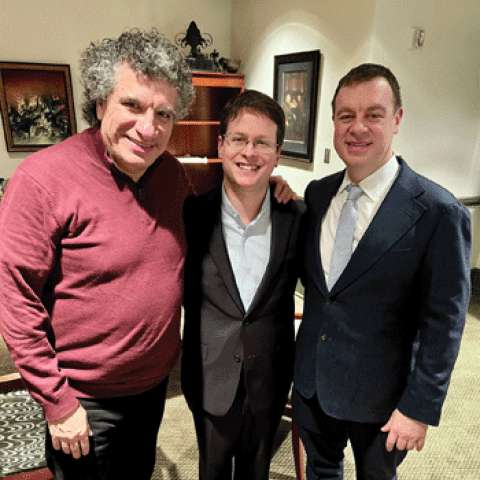 Conductor Giancarlo Guerrero, organist Paul Jacobs, and composer Wayne Oquin