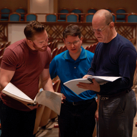 Courtney Lewis, Paul Jacobs, Lowell Liebermann (photo courtesy Jacksonville Symphony)