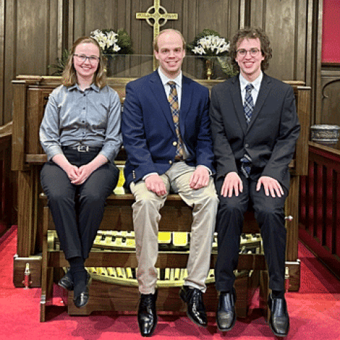 Ottumwa competition winners: Katie Gunn, Ryan Greene, and Henry Webb (photo credit: Matthew Penning)