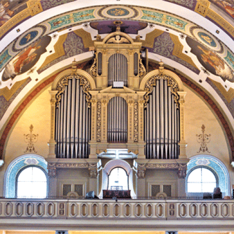 1888 Mauracher organ, Bad Ischl, Austria